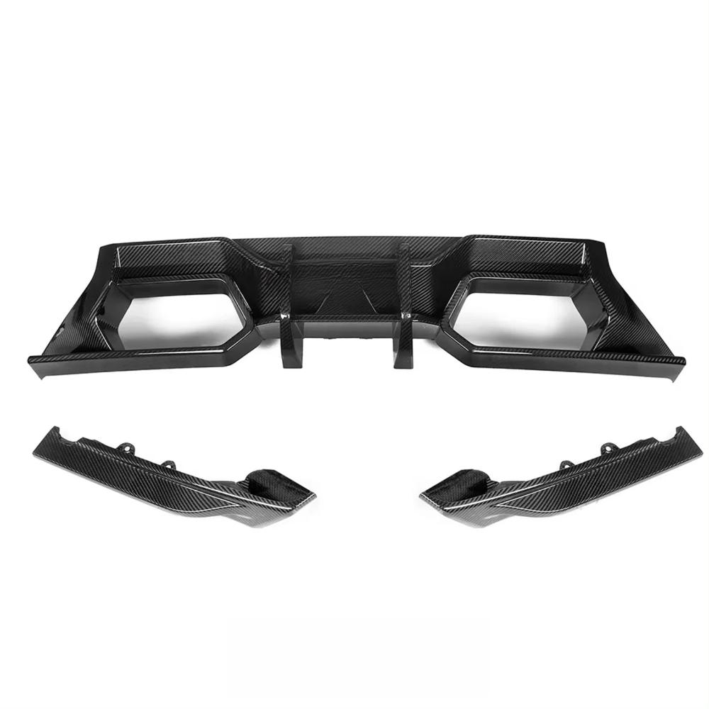 Dry Carbon Fiber Rear Bumper Diffuser for BMW G87 M2 Competition 2023+ Carbon Fiber Rear Splitter Lip Body Kit