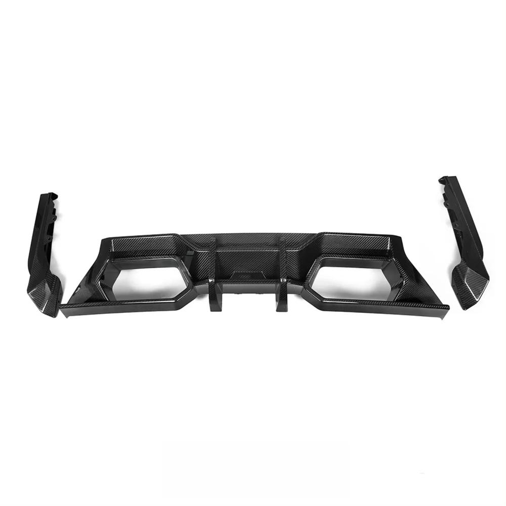 Dry Carbon Fiber Rear Bumper Diffuser for BMW G87 M2 Competition 2023+ Carbon Fiber Rear Splitter Lip Body Kit