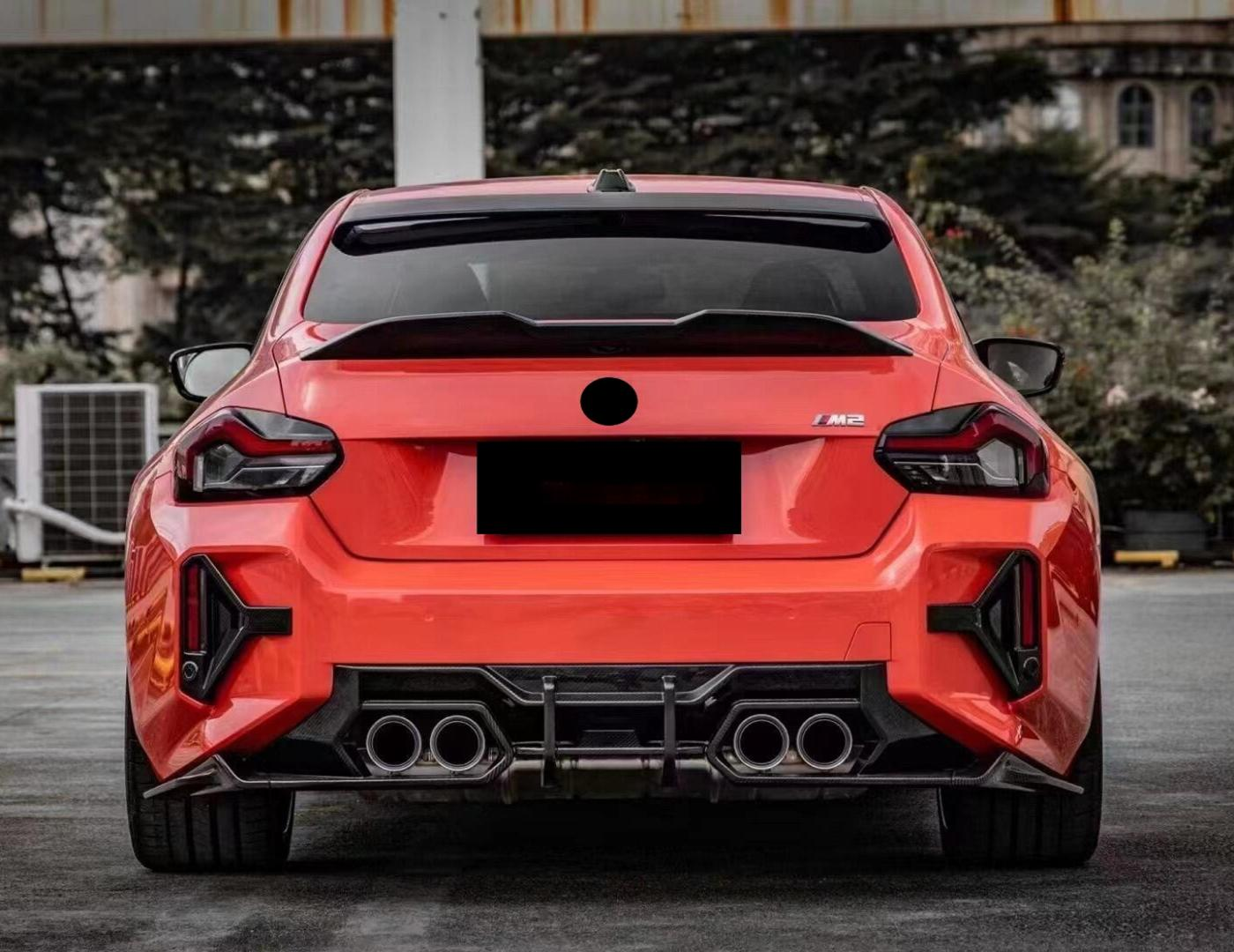 Dry Carbon Fiber Rear Bumper Diffuser for BMW G87 M2 Competition 2023+ Carbon Fiber Rear Splitter Lip Body Kit