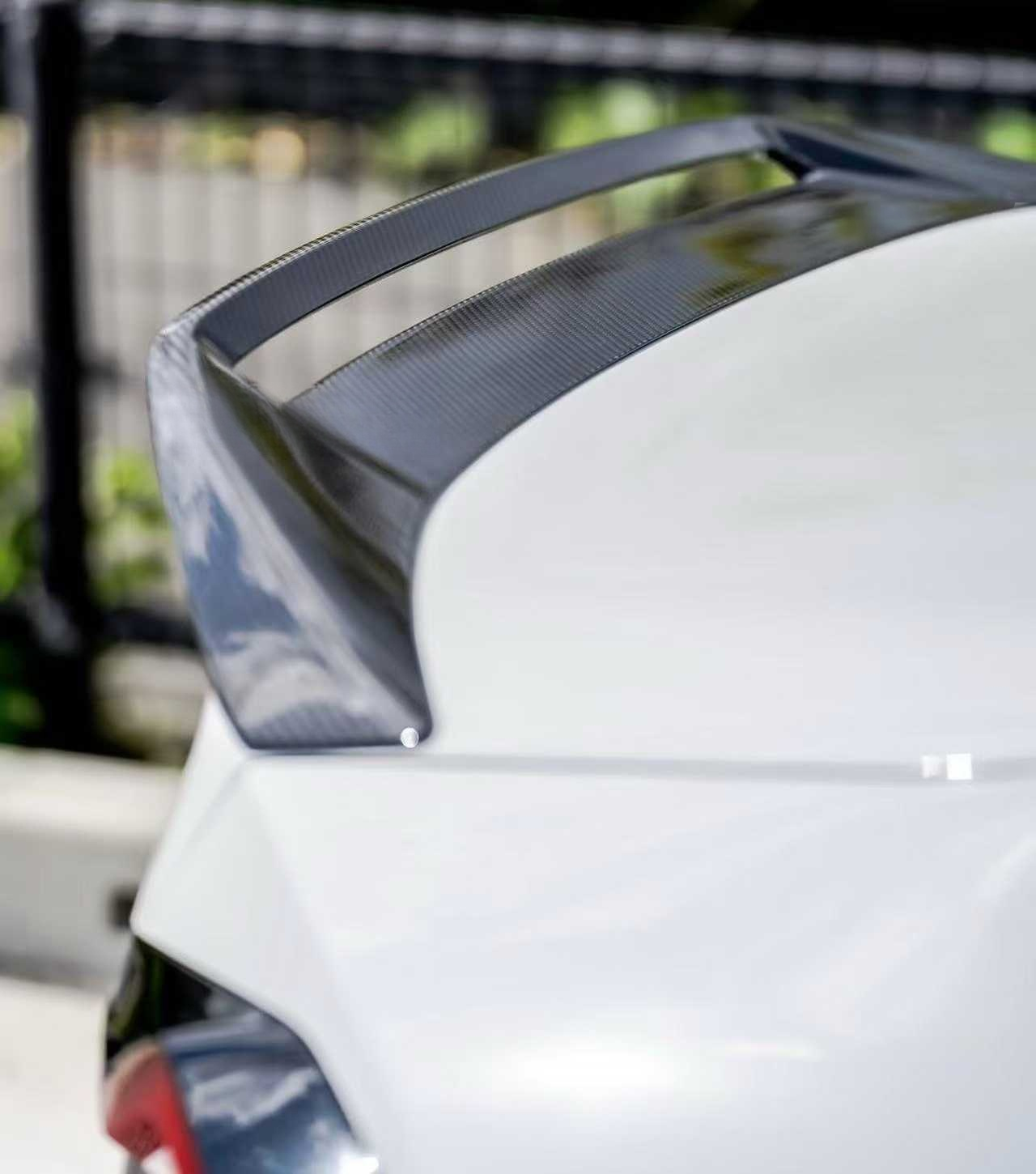 Dry Carbon Fiber Rear Trunk Spoiler Wing for BMW G87 M2 G42 2023+ Carbon Trunk Ducktail Wing Body Kit