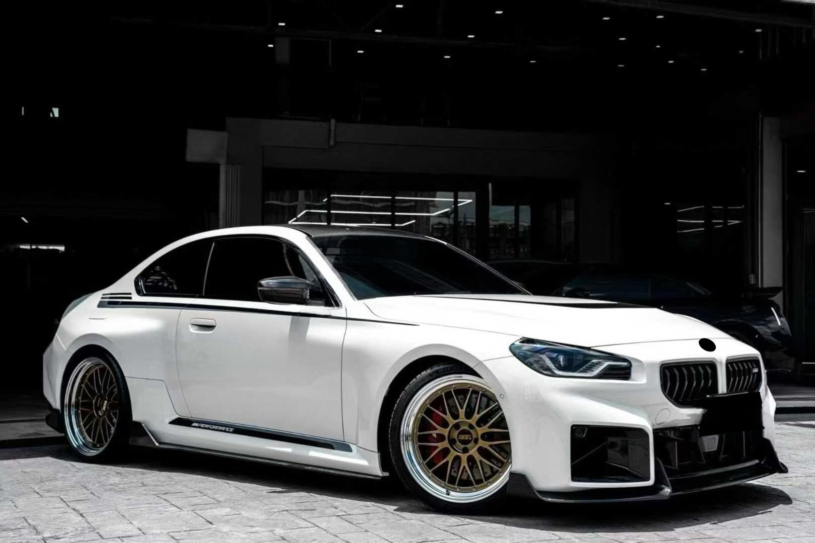 Carbon Fiber Side Skirt for BMW M2 G87 Coupe 2 Door 2023+IN Carbon Fiber Side Bumper Splitter Lip