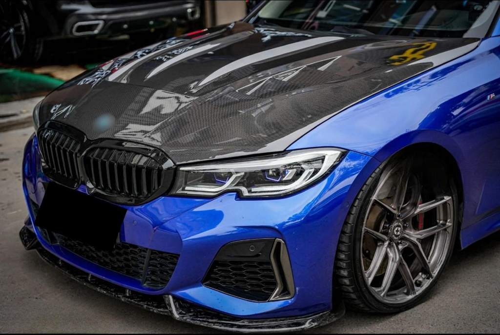 Carbon Fiber Engine Hood for BMW 3 Series G20 G21 M340i Touring Perfect Installation Bonnet Hight Quality Body Kit