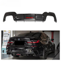 Carbon Fiber Rear Bumper Diffuser for BMW 3 Series G20 G21 Touring Per-Lci 2019-2022 Rear Splitter Lip Body Kit