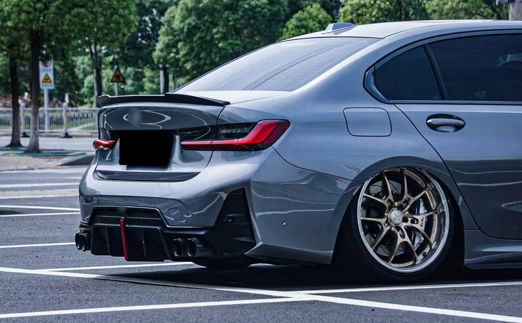 Carbon Fiber Rear Diffuser for BMW 3 Series G20 G21 LCI 2023-2026 Car Rear Bumper Splitter Lip Body Kit