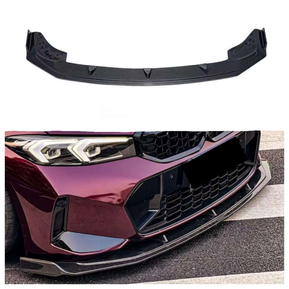 Dry Carbon Fiber Front Bumper Splitter Lip for BMW 3 Series G20 G21 LCI Touring 2022+ Front Lip Body Kit