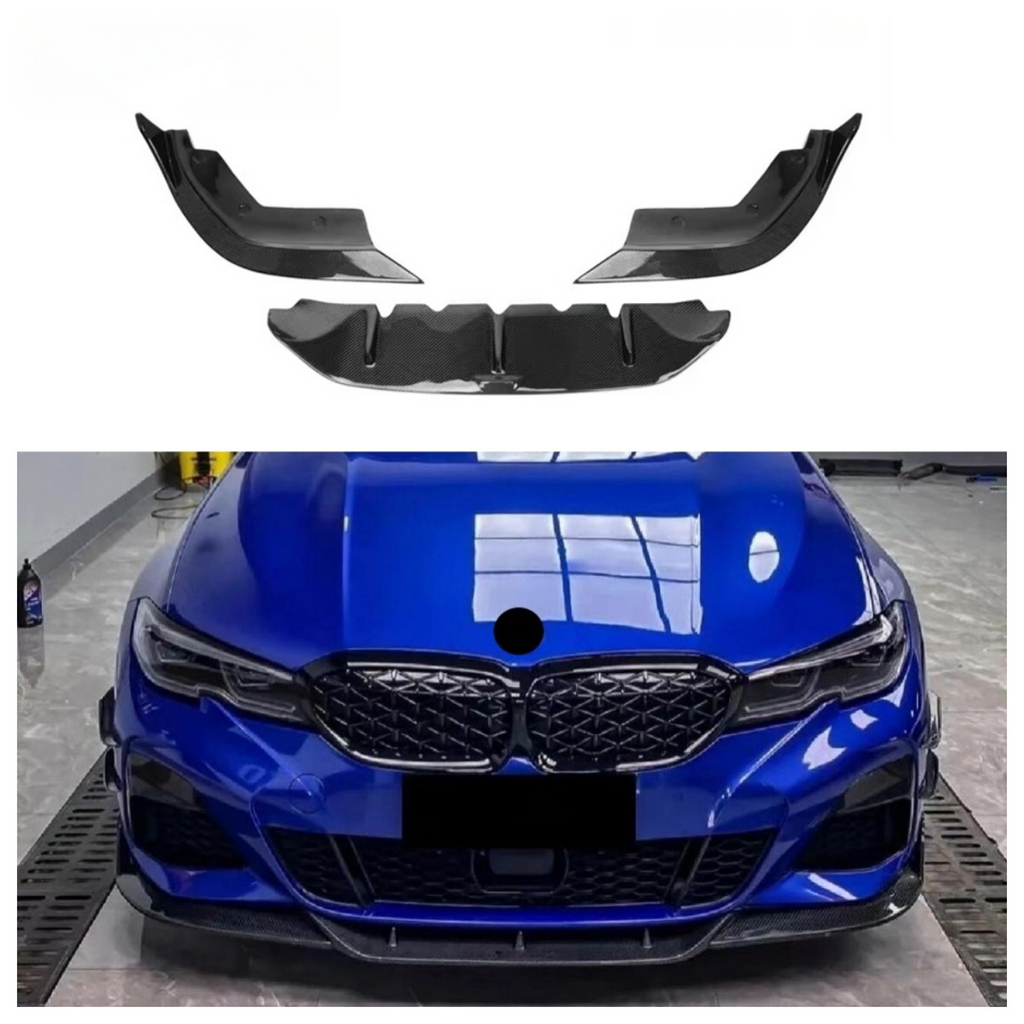 Carbon Fiber Front Bumper Splitter Lip for BMW 3 Series G20 G21 Touring Per-Lci 2019-2022 Front Lip