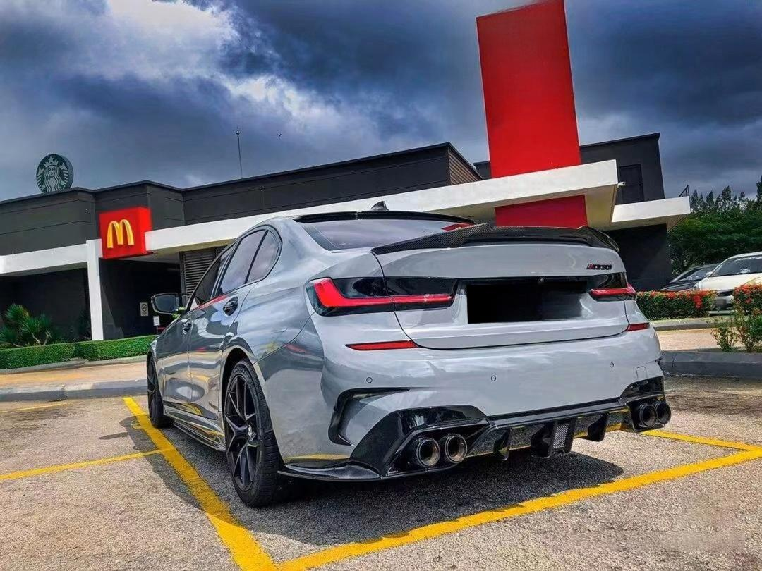 Carbon Fiber Rear Spoiler for BMW 3 Series G20 G80 M3 Perfect Installation Trunk Spoiler Wing Body Kit