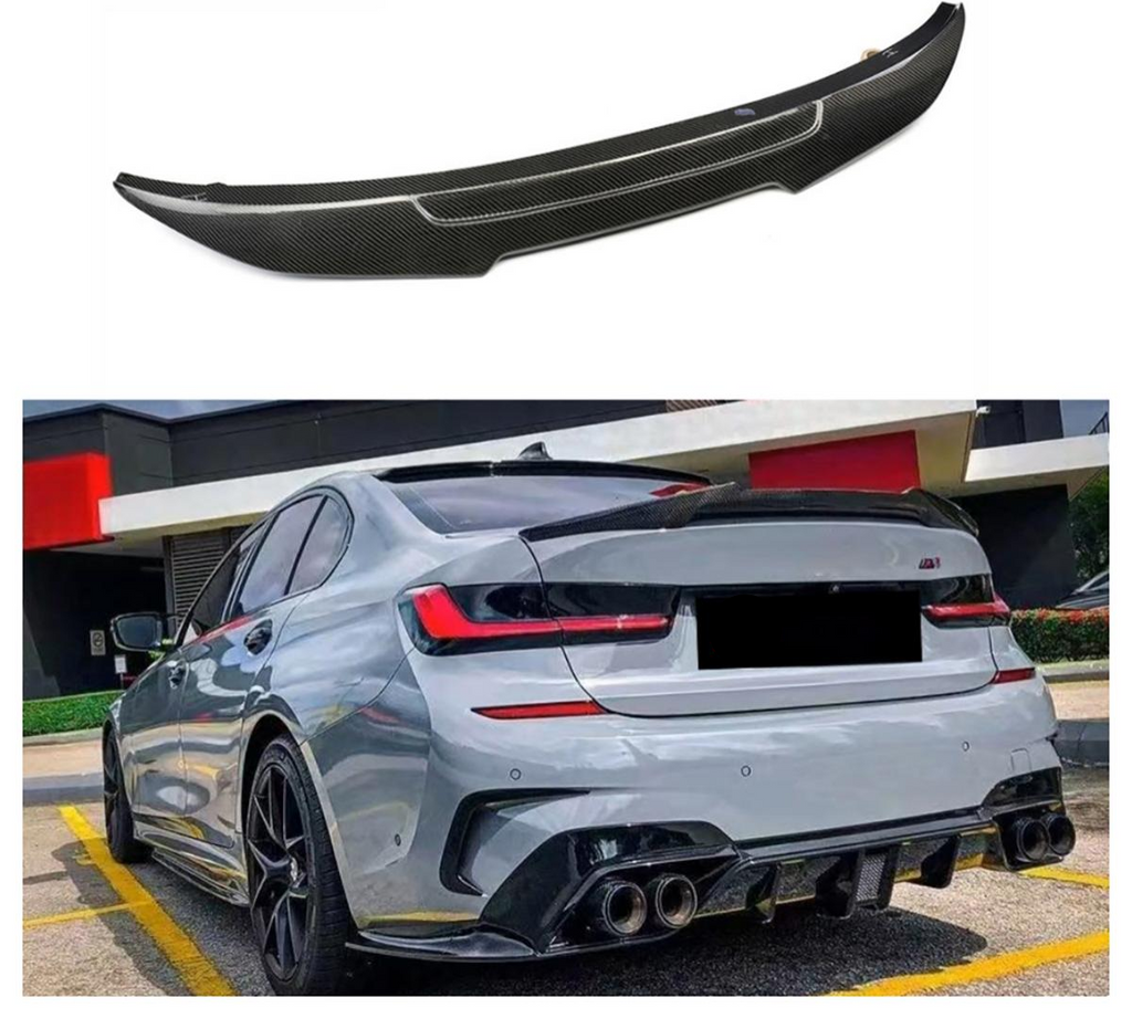 Carbon Fiber Rear Spoiler for BMW 3 Series G20 G80 M3 Perfect Installation Trunk Spoiler Wing Body Kit