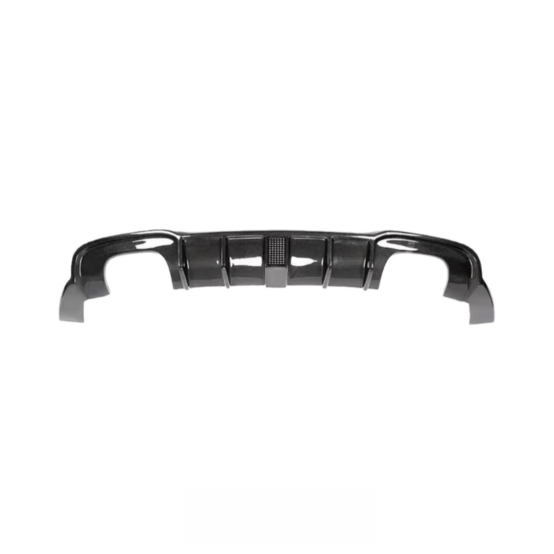 High Quality Carbon Fiber Rear Diffuser With LED Light for Audi 8V A3 S3 RS3 LCI 2017-2020 Car Rear Bumper Splitter Lip Body Kit