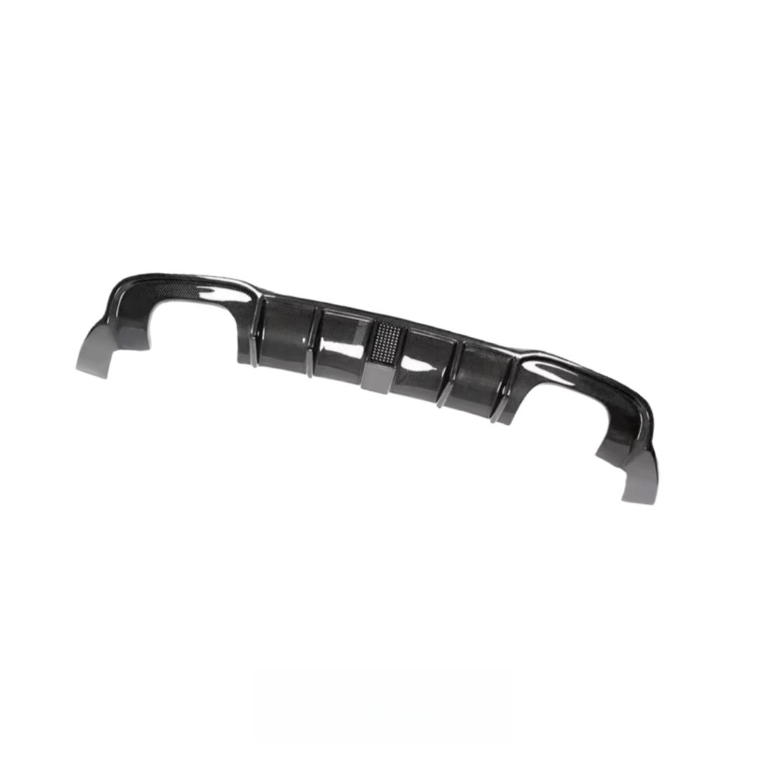High Quality Carbon Fiber Rear Diffuser With LED Light for Audi 8V A3 S3 RS3 LCI 2017-2020 Car Rear Bumper Splitter Lip Body Kit
