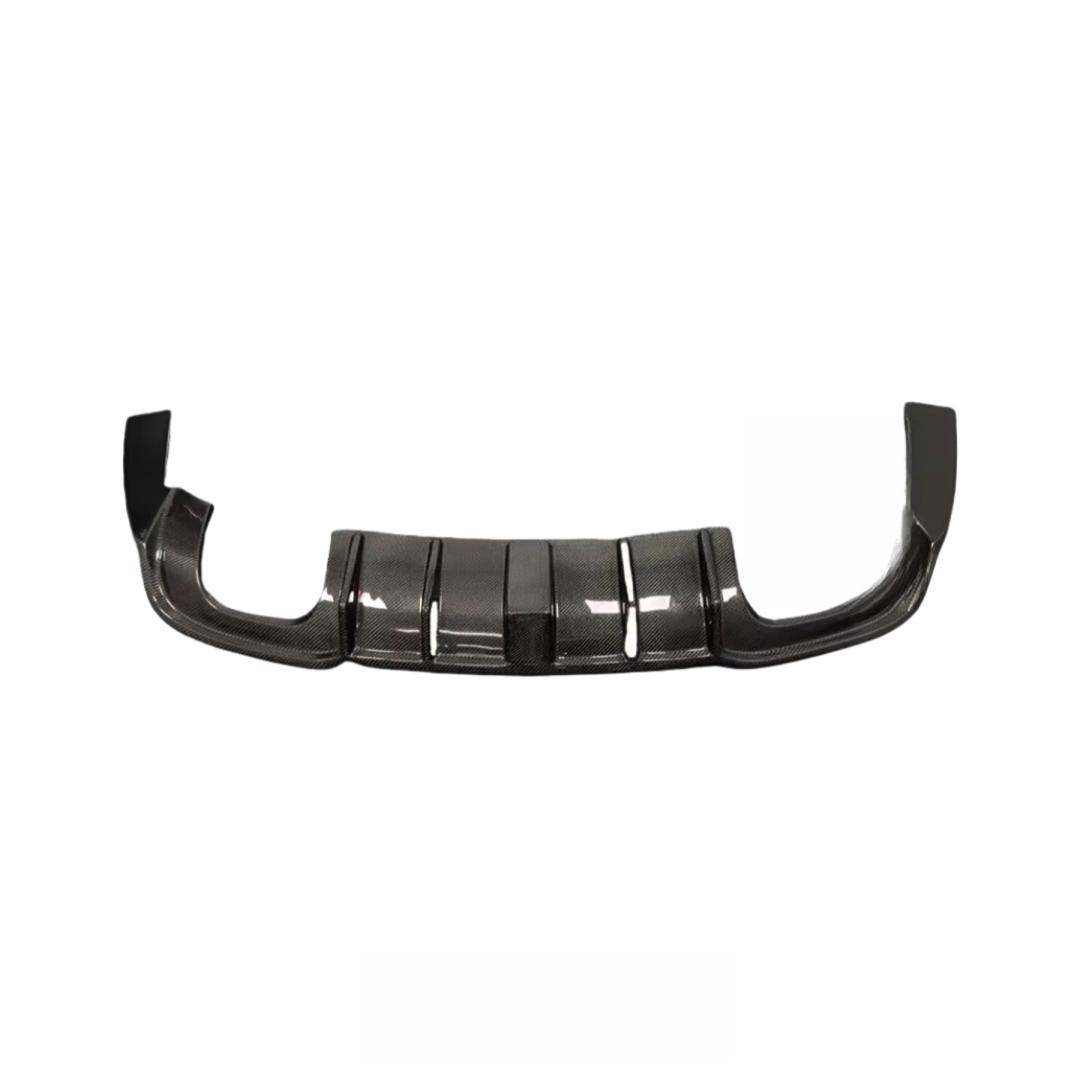 High Quality Carbon Fiber Rear Diffuser With LED Light for Audi 8V A3 S3 RS3 LCI 2017-2020 Car Rear Bumper Splitter Lip Body Kit