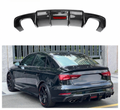 High Quality Carbon Fiber Rear Diffuser for Audi S3 8V A3 Sline RS3 LCI 2017-2020 Car Rear Bumper Splitter Diffuser Body Kit