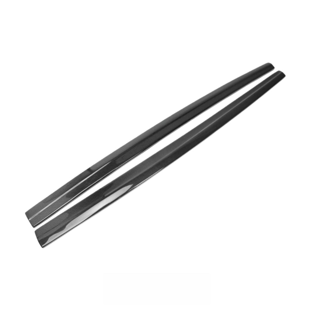 High Quality JP Style Carbon Fiber Side Skirt for Audi 8V RS3 S3 A3 Sline 2014-2019 Car Carbon Fiber Side Bumper Slpitter Lip