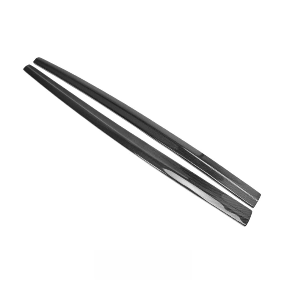 High Quality JP Style Carbon Fiber Side Skirt for Audi 8V RS3 S3 A3 Sline 2014-2019 Car Carbon Fiber Side Bumper Slpitter Lip