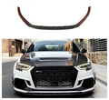 High Quality Real Carbon Fiber RS3 Front Lip for Audi RS3 8V Sedan LCI 2017-2020 Car Carbon Fiber Front Bumper Splitter Lip