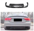 Carbon Fiber Rear Diffuser for Audi B8.5 S5 A5 Sline 4-Door 2013-2016 Sport Rear Bumper Splitter Diffuser Body Kit