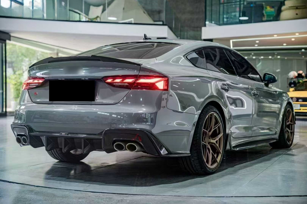 High Quality Carbon Fiber Rear Bumper Diffuser for Audi B9.5 S5 RS5 A5 Sline Sportback 4 Door 2020-2024 Rear Diffuser