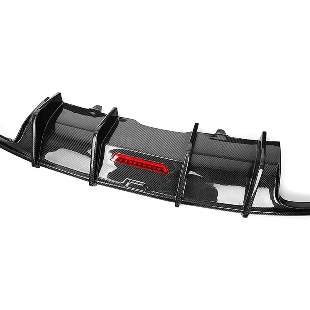 High Quality Carbon Fiber AK Style Rear Bumper Diffuser Splitter for Audi B9 S5 A5 Sline Sportback 2017-2019 A5 S5 Rear Diffuser