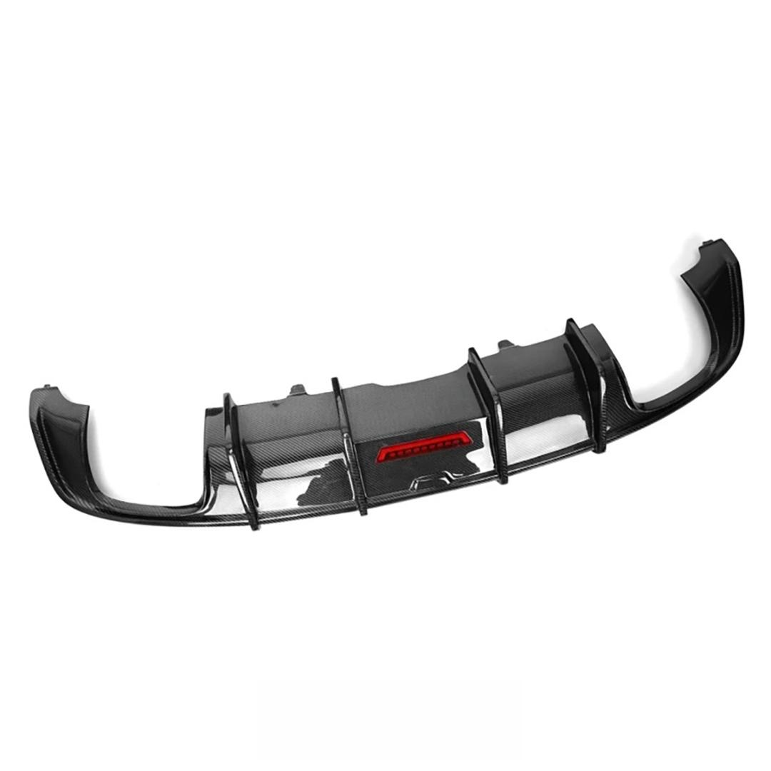 High Quality Carbon Fiber AK Style Rear Bumper Diffuser Splitter for Audi B9 S5 A5 Sline Sportback 2017-2019 A5 S5 Rear Diffuser