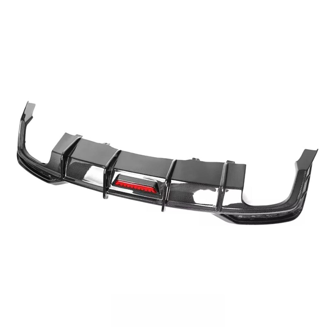 Carbon Fiber Rear Bumpers Diffuser With LED for Audi B9.5 A5 Sline S5 2021-2024 Rear Diffuser Splitter