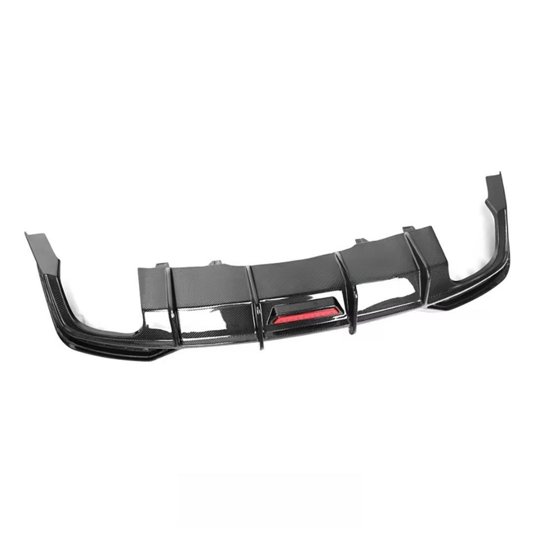 Carbon Fiber Rear Bumpers Diffuser With LED for Audi B9.5 A5 Sline S5 2021-2024 Rear Diffuser Splitter
