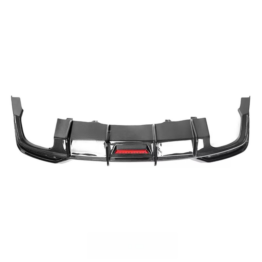 Carbon Fiber Rear Bumpers Diffuser With LED for Audi B9.5 A5 Sline S5 2021-2024 Rear Diffuser Splitter