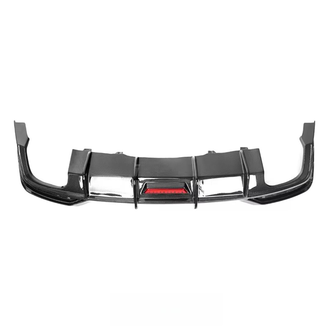 Carbon Fiber Rear Bumpers Diffuser With LED for Audi B9.5 A5 Sline S5 2021-2024 Rear Diffuser Splitter