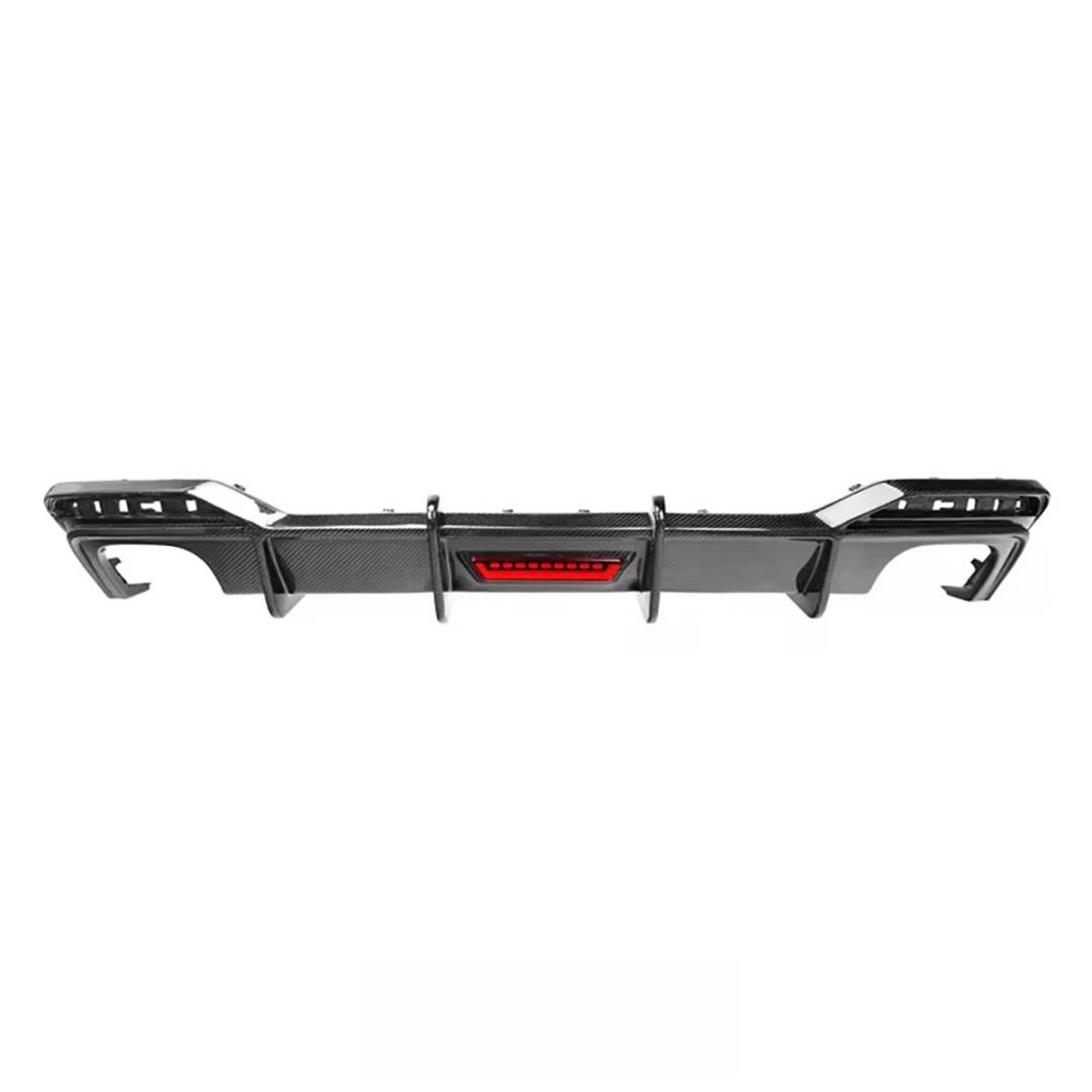 Carbon Fiber Rear Bumpers Diffuser With LED for Audi B9.5 A5 Sline S5 2021-2024 Rear Diffuser Splitter