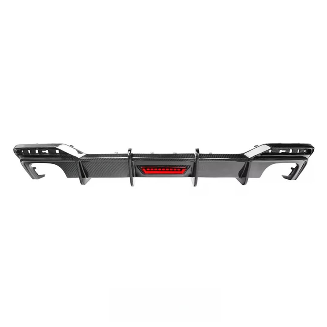 Carbon Fiber Rear Bumpers Diffuser With LED for Audi B9.5 A5 Sline S5 2021-2024 Rear Diffuser Splitter