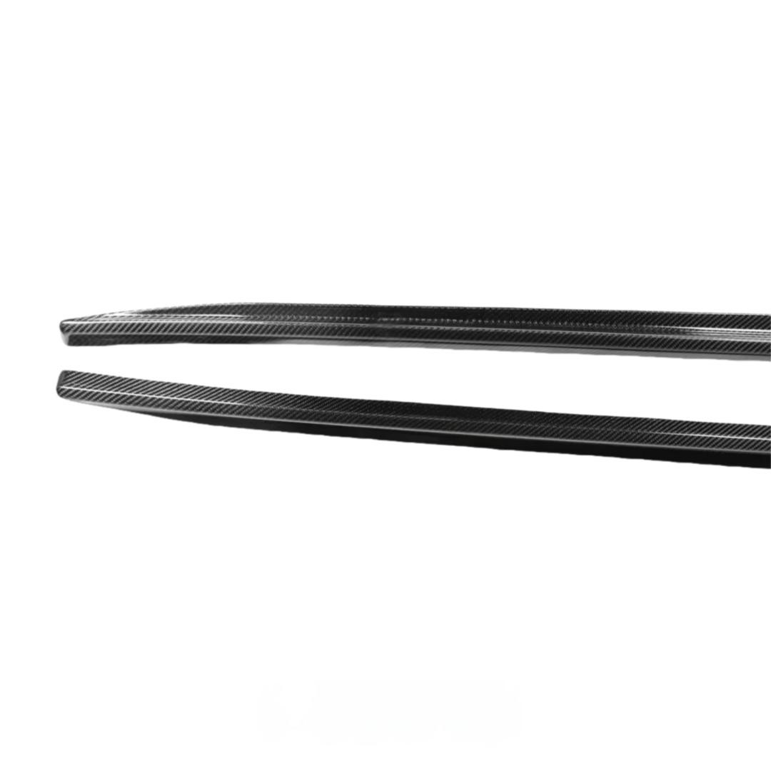 RS5 Carbon Fiber Side Bumper Skirt for Audi RS5 B9.5 2020-2024 Car Carbon Fiber Side Bumper Skirt Splitter Lip