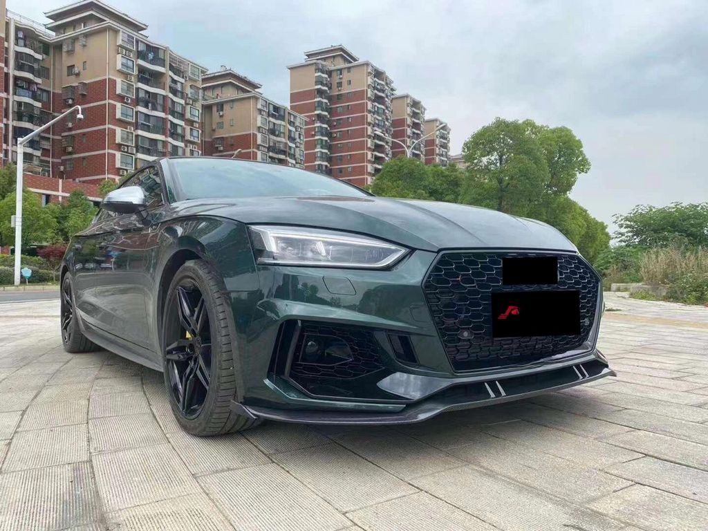 Carbon Fiber Front Bumper Lip for Audi B9 A5 S5 RS5 SLine 2017-2019 Carbon Front Splitter Spoiler Lip Body Kit