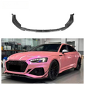 Carbon Fiber Front Bumper Lip Splitters for Audi RS5 B9.5 Sedan 2020-2024 Carbon Fiber Front Lip Body Kit