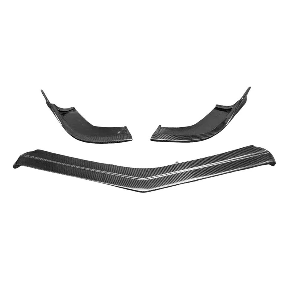 Carbon Fiber Front Bumper Lip for Merceder Benz W218 CLS Class AMG CLS63 2011-2018 3PCS Front Splitter Spoiler Body Ki