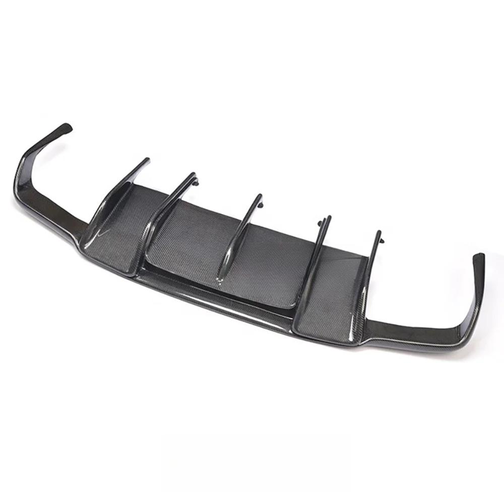 Carbon Fiber Rear Bumper Diffuser for Merceder Benz W218 CLS550 CLS63 AMG 2011-2018 Rear Splitter Lip With LED Body Kit
