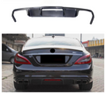 Carbon Fiber Rear Bumper Diffuser for Merceder Benz W218 AMG CLS63 2011-2018 Carbon Rear Bumper Splitter Lip Body Kit