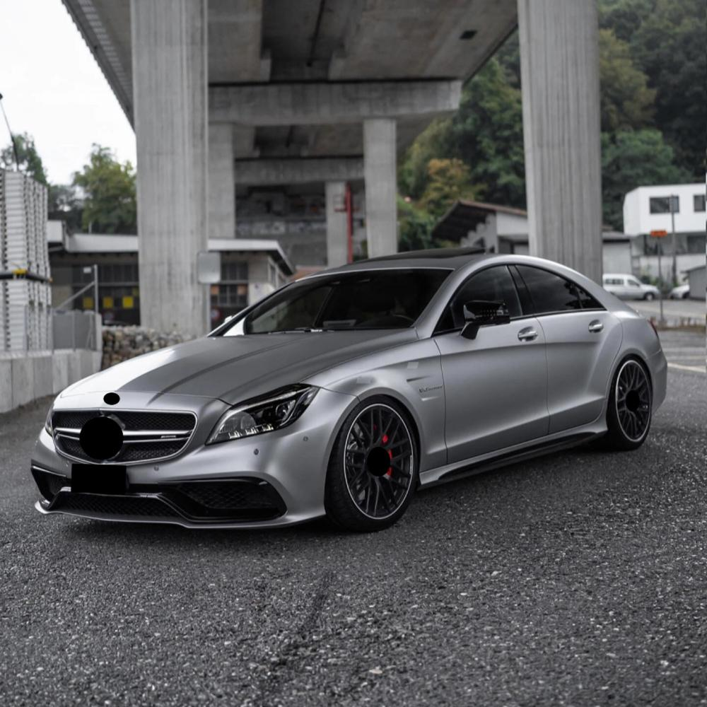 Carbon Fiber Side Bumper Trim Strip for Merceder Benz W218 CLS550 CLS63 2011-2018 Side Bumper Splitter Skirt Body Kit