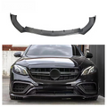 Carbon Fiber Front Bumper Lip for Mercedes Bezn E Class W213 E63 AMG Touring Pre Lci Front Splitter Lip