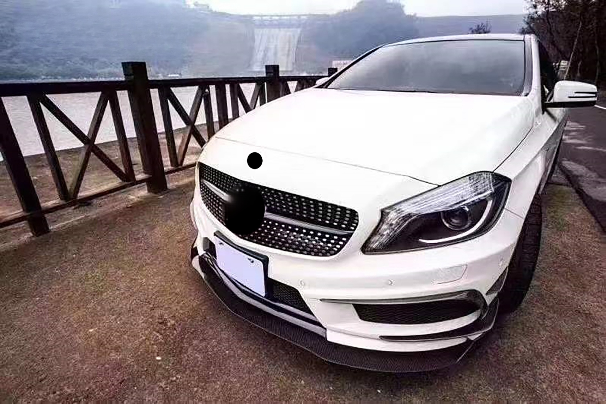 Carbon Fiber Front Bumper Lip Splitter for Mercedes Benz W117 CLA Class CLA35 CLA45 Pre Lci 2014-2016 Front Lip