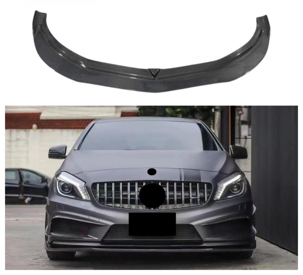 Carbon Fiber Front Bumper Lip Splitter for Mercedes Benz W117 CLA Class CLA35 CLA45 Pre Lci 2014-2016 Front Lip