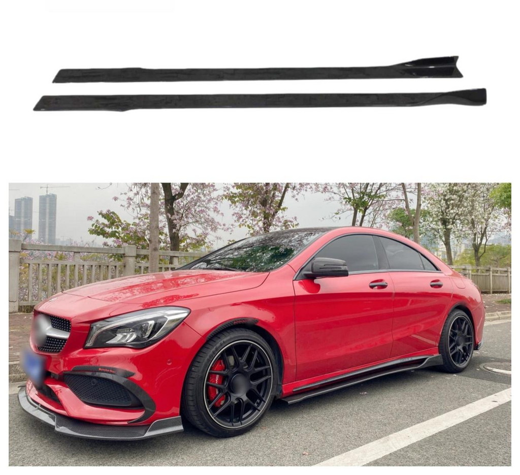 Carbon Fiber Side Skirt for Mercedes Benz W117 CLA Class AMG CLA35 CLA45 2014-2020 Carbon Side Bumper Skirt Splitter Lip