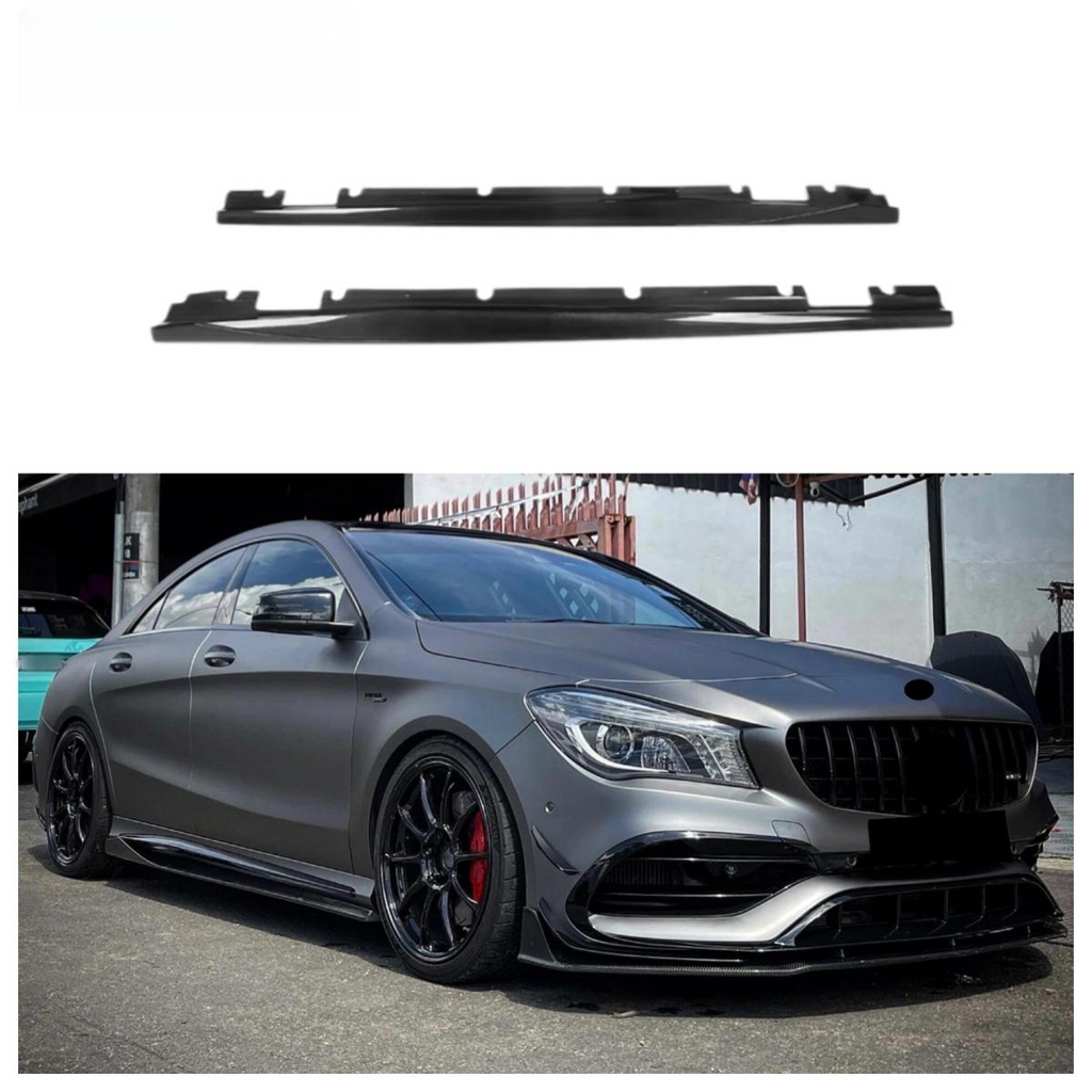Carbon Fiber Side Bumper Skirt Splitter for Mercedes Benz W117 CLA Class AMG CLA45 2013-2020 Side Skirt