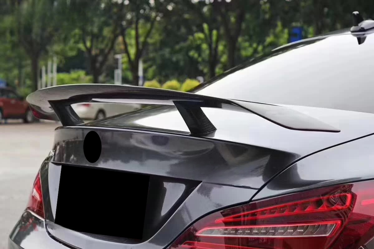 Real Carbon Fiber Trunk Rear Spoiler Wing for Mercedes Benz W117 CLA Class CLA45 2014-2020 Carbon Fiber Car Spoiler