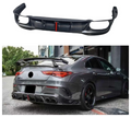 Rear Diffuser for Mercedes Benz CLA35 CLA45 AMG W118 C118 2021+ Rear Bumper Splitter Diffuser Spoiler Lip