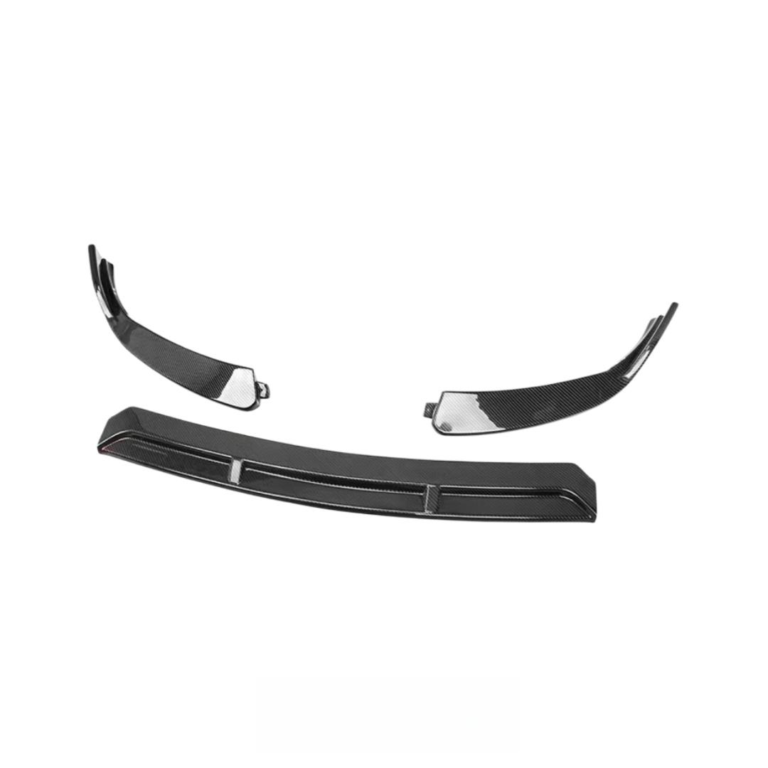 Carbon Fiber 3PCS Front Bumper Lip Splitter for Mercedes Benz W205 C Class AMG C43 LCI 2019-2021 Carbon Car Front Lip