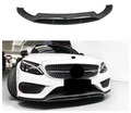 Carbon Fiber Front Bumper Splitter Lip for Mercedes Benz W205 C Class C200 C300 C43 Pre Lci 2015-2018 Carbon Front Lip