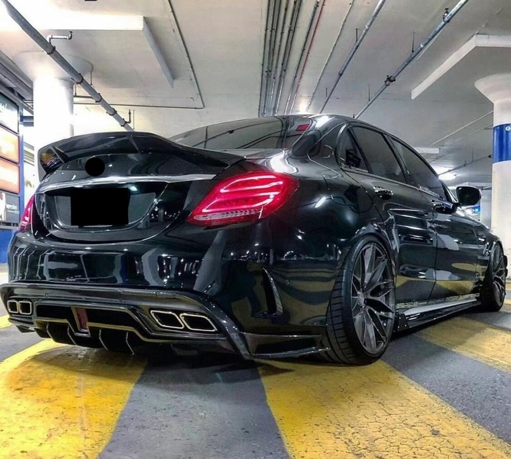 Carbon Fiber Rear Trunk Spoiler Wing for Mercedes Benz W205 C Class C43 C63 Sedan 2015-2021 Rear Spoiler