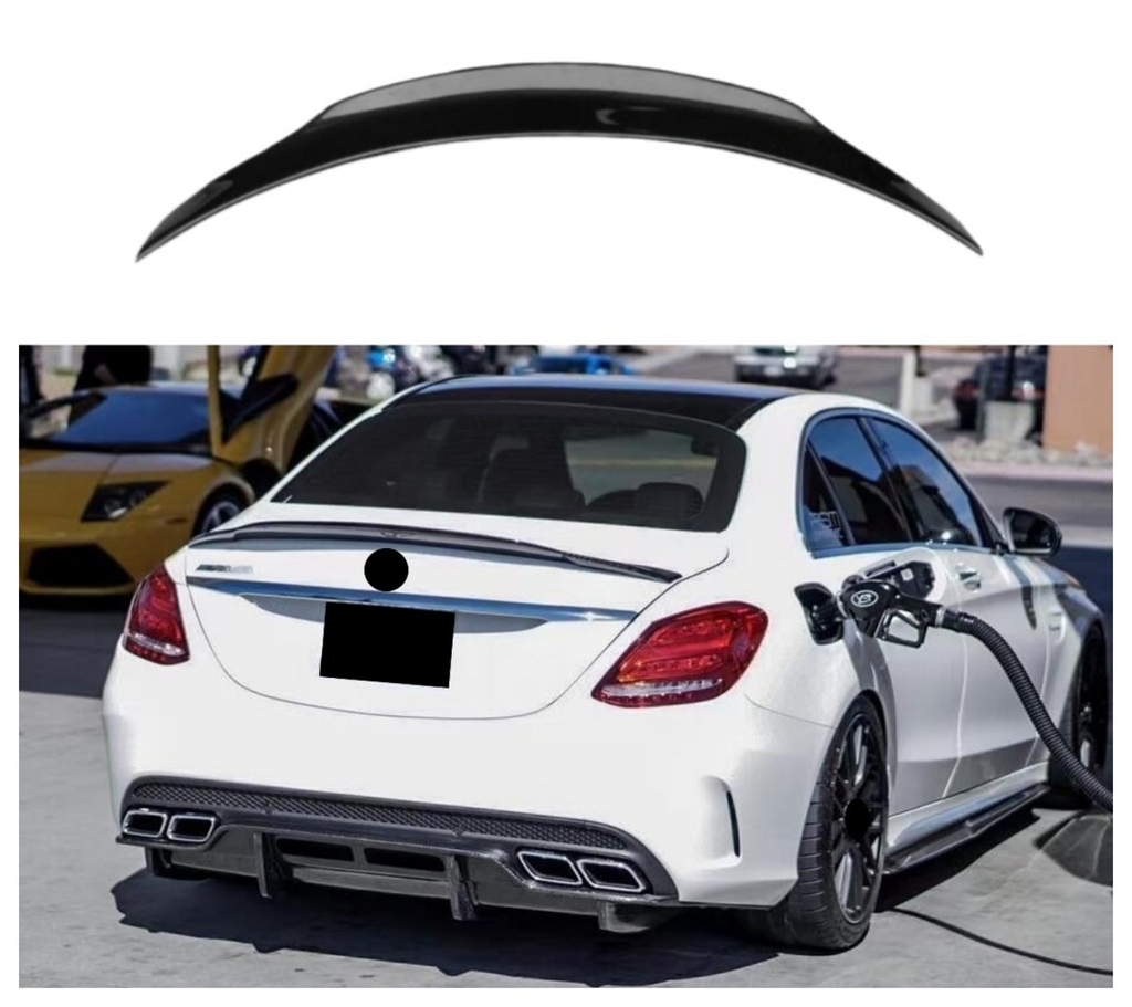 Rear Spoiler Trunk Wing for Mercedes-Benz C-Class W205 AMG C43 C63 4Door Sedan 2015-2021 Carbon Spoiler