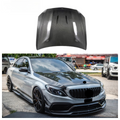 Carbon Fiber Engine Bonnet for Mercedes Benz W205 C Class C300 C43 C63 Coupe 2015-2019 Engine Hood Cover Lid Body Kit