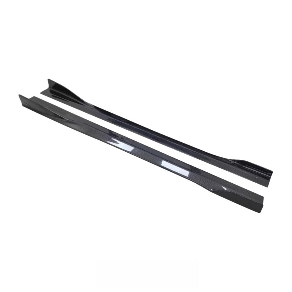 Carbon Fiber Side Bumper Skirt Splitter for Mercedes Benz W205 C300 C43 C63 Sedan 2015-2021 Side Skirt