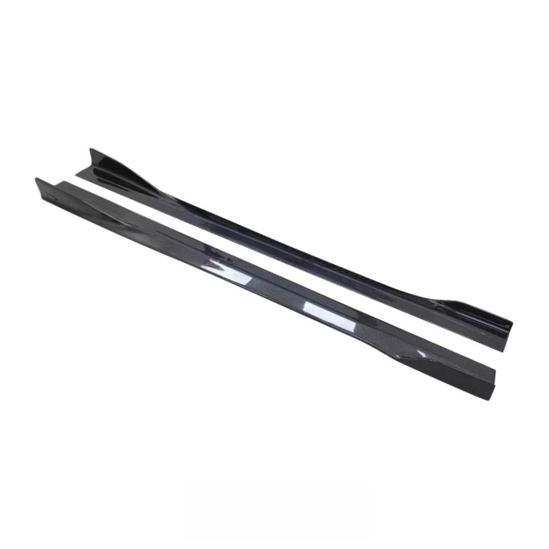 Carbon Fiber Side Bumper Skirt Splitter for Mercedes Benz W205 C300 C43 C63 Sedan 2015-2021 Side Skirt